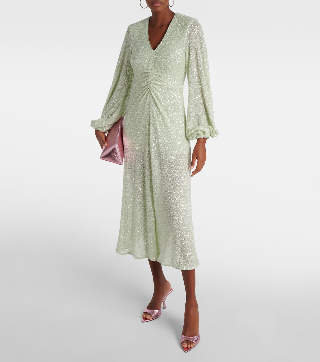 Robe longue à sequins | Rotate