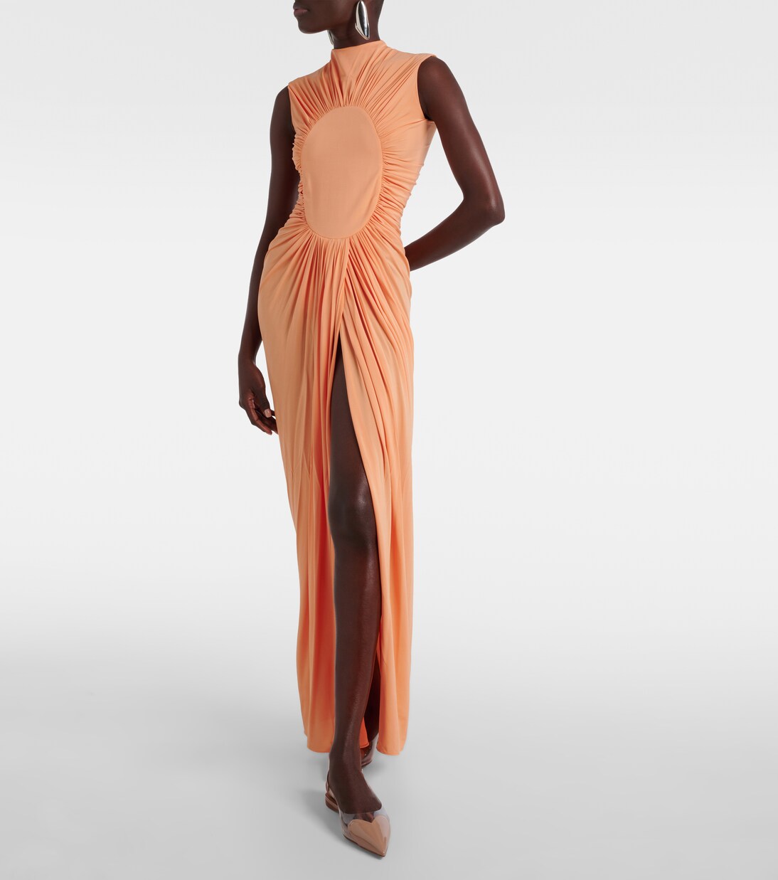 Le Cœur patent leather and PU slingback flats | Alaïa