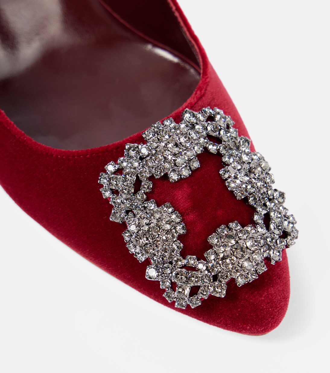 Hangisi 70 embellished velvet pumps | Manolo Blahnik