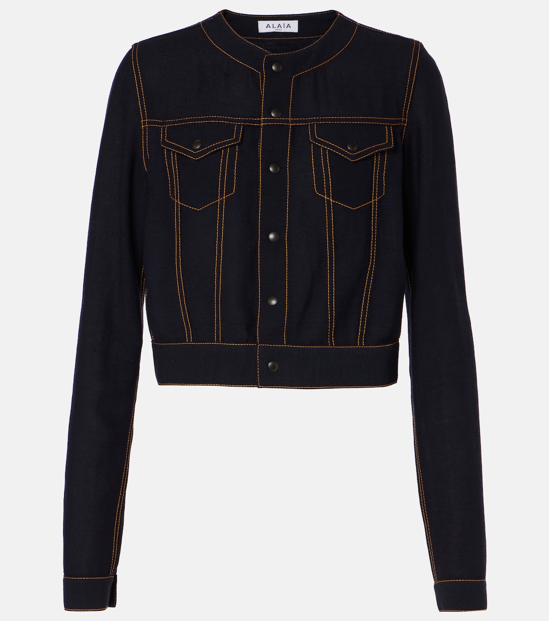 Veste raccourcie Fluid en laine mélangée | Alaïa