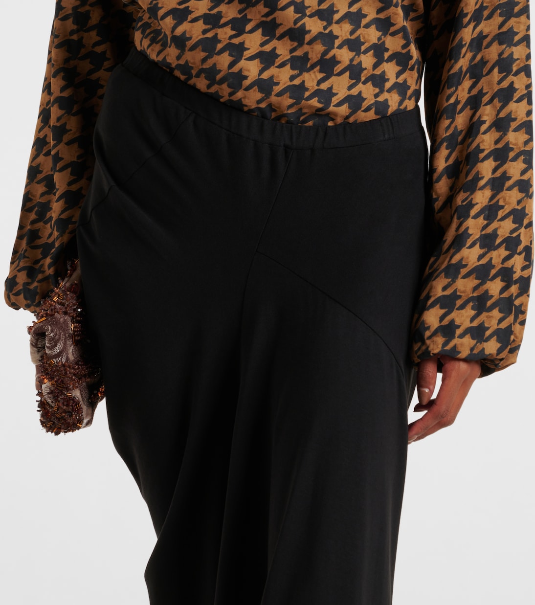 Draped cotton jersey maxi skirt | Dries Van Noten