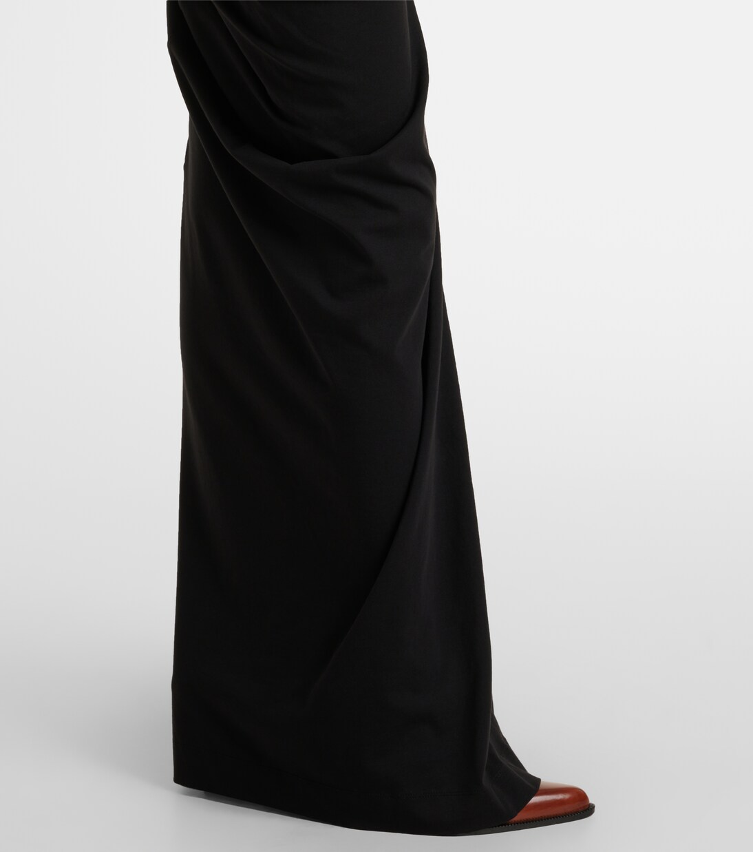 Draped cotton jersey maxi skirt | Dries Van Noten