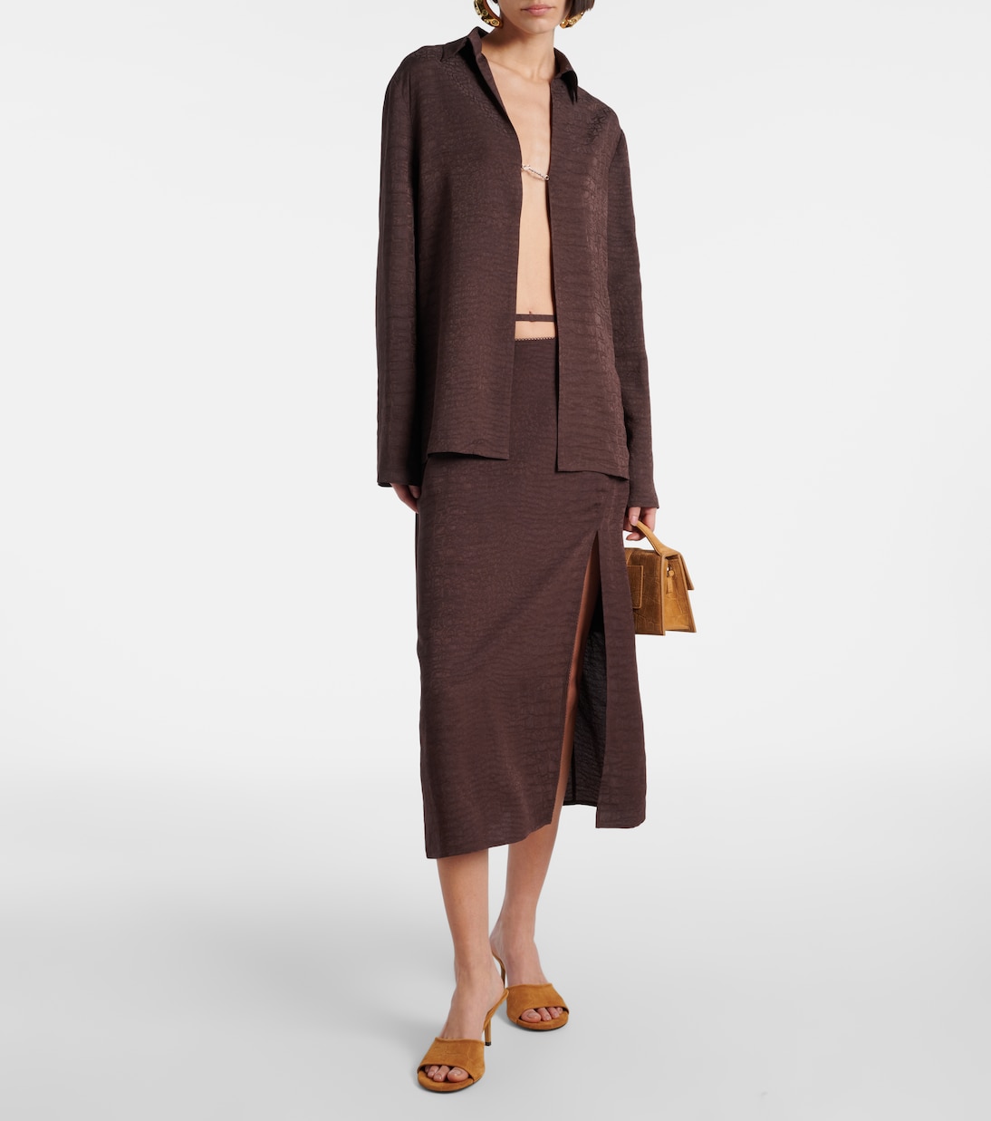 Pantoletten Cubisto 70 aus Veloursleder | Jacquemus