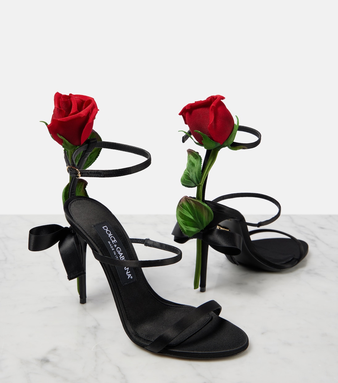 Sandales en satin | Dolce&Gabbana