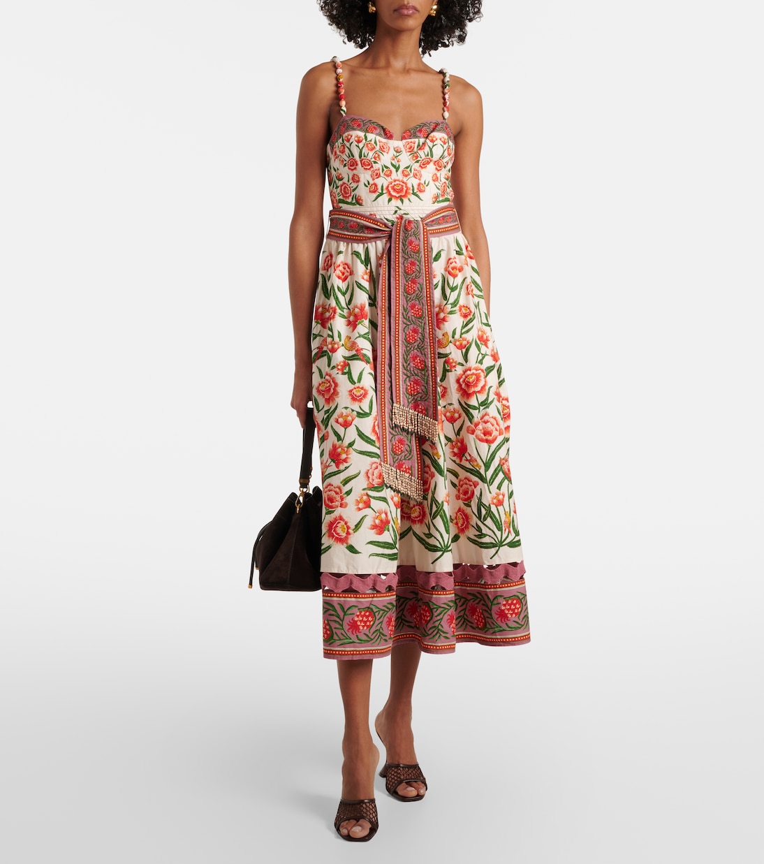 Robe midi en coton imprimé | Farm Rio