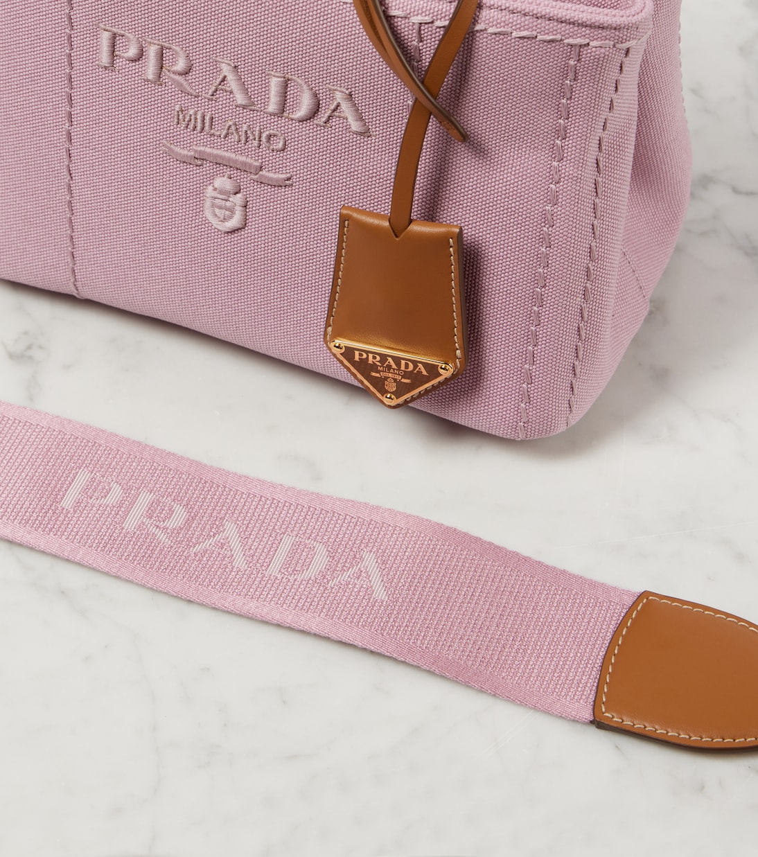 Schultertasche Mini aus Canvas | Prada