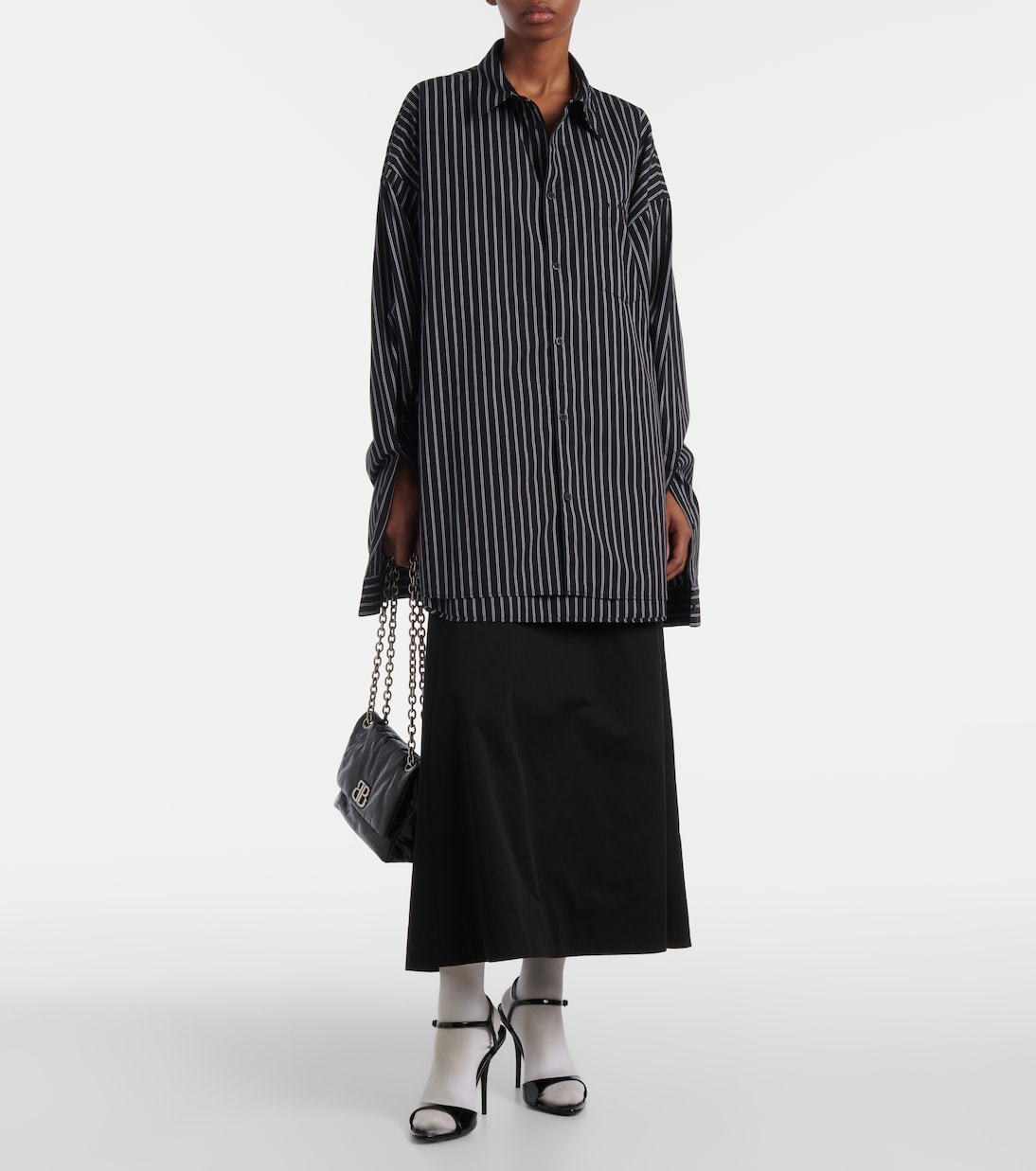 Sandales Avenue Sock 110 en cuir verni | Balenciaga