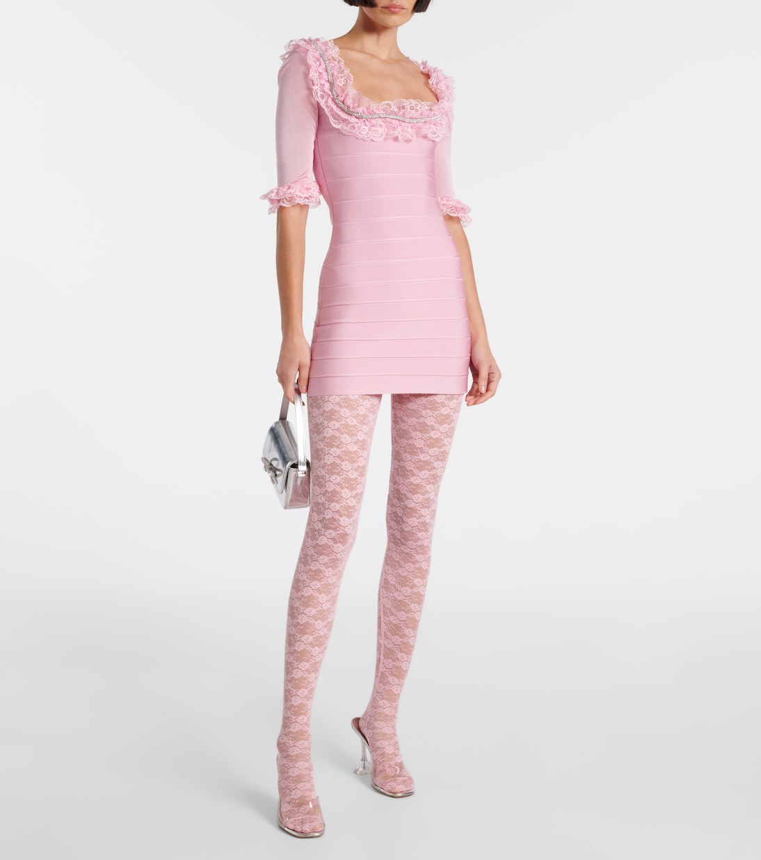 Collants en dentelle à fleurs | Self-Portrait