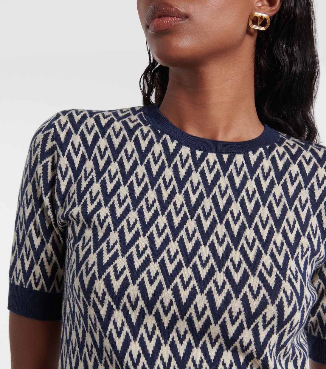 Top Toute la V de lana virgen | Valentino