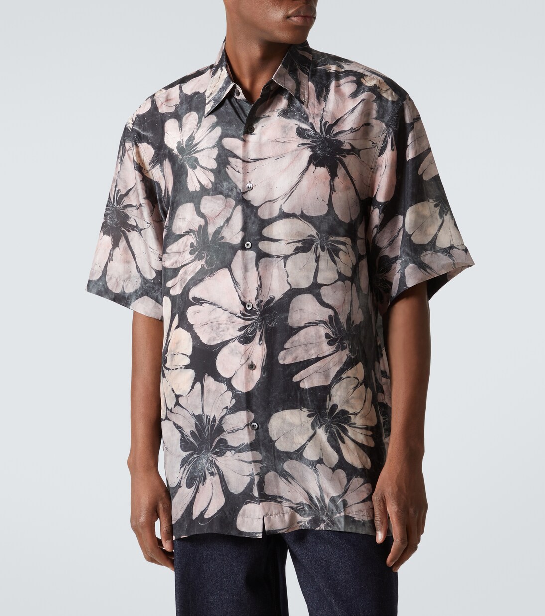 Floral silk shirt  | Dries Van Noten