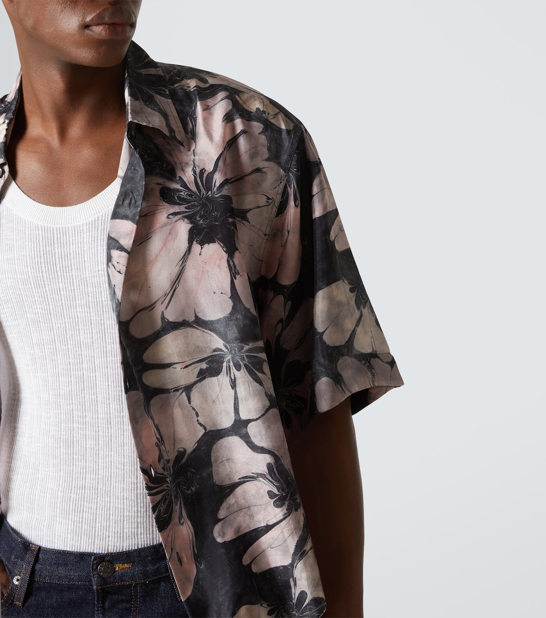 Floral silk shirt  | Dries Van Noten