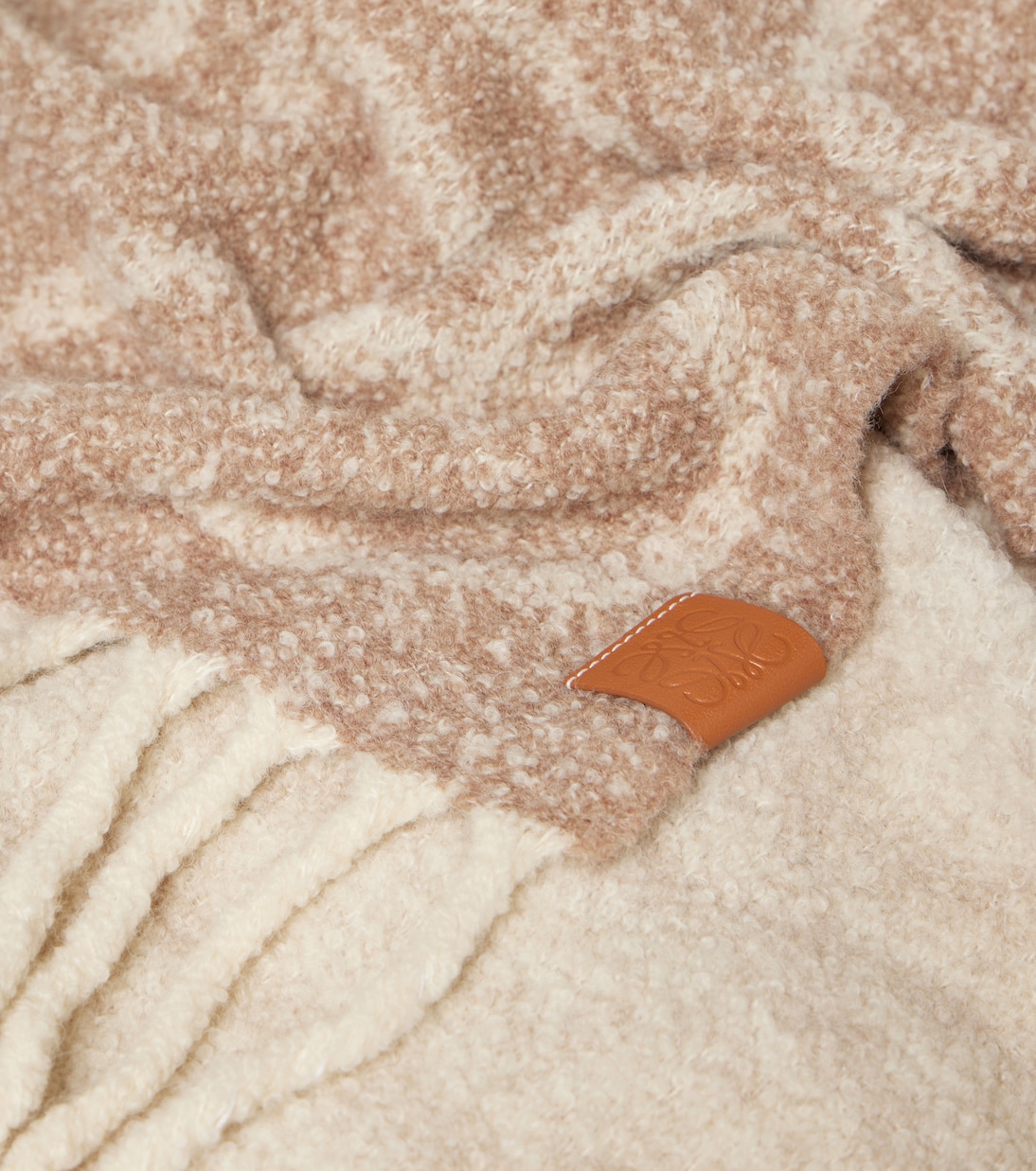 Bufanda de lana y alpaca con anagrama | Loewe