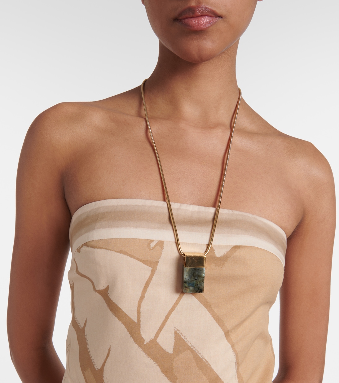 Midikleid Palms Pontoon aus Baumwollpopeline | Johanna Ortiz