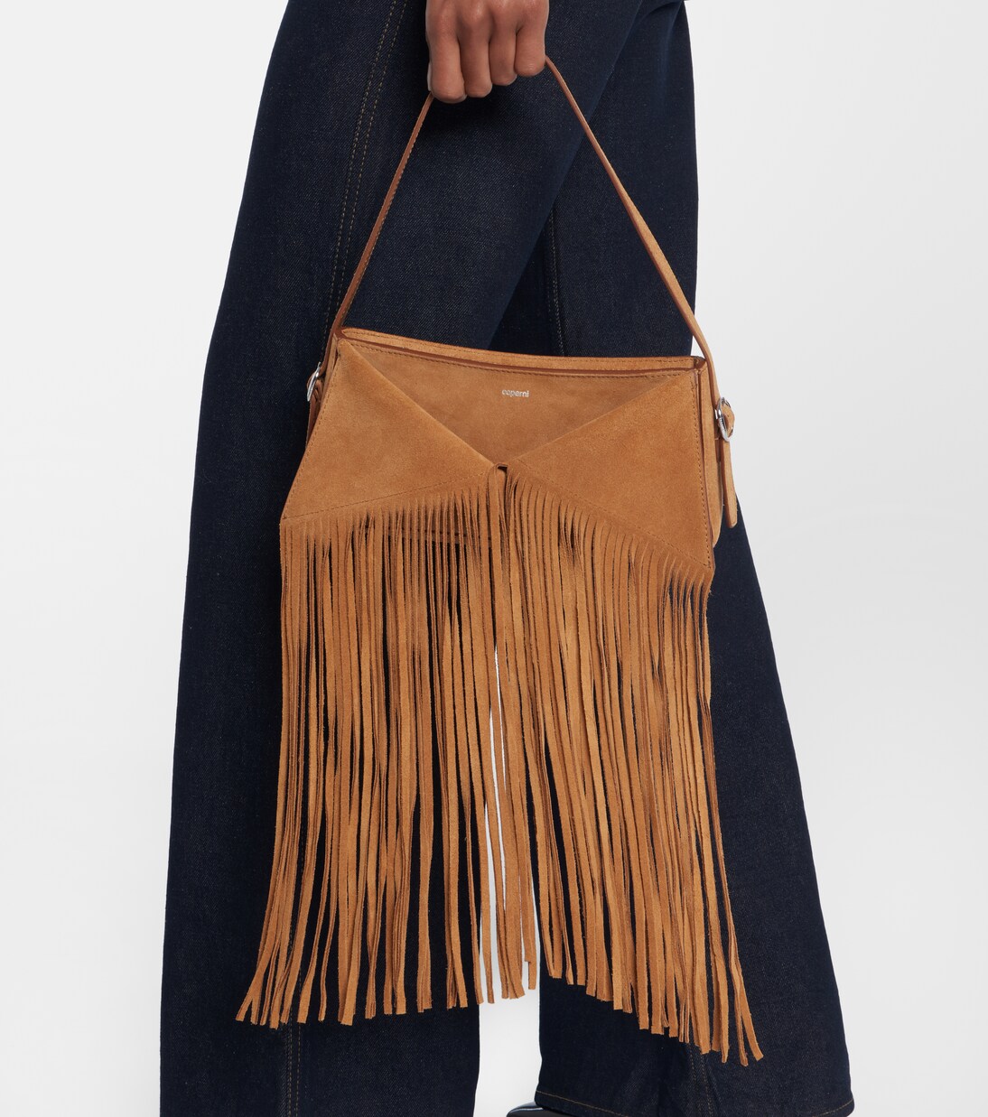 Fringed suede shoulder bag | Coperni