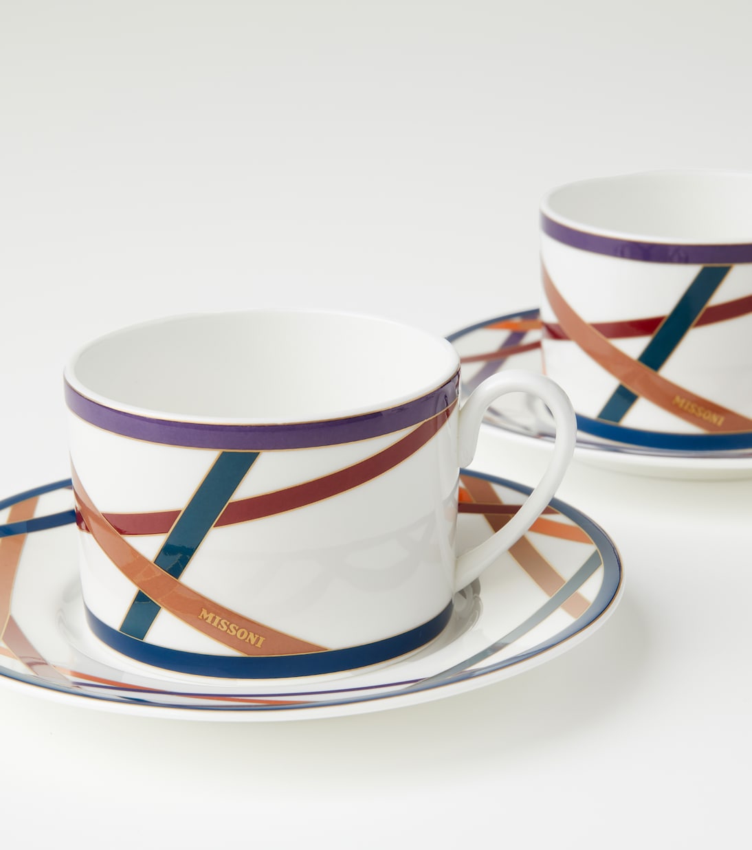 Nastri set of 6 teacups and saucers | Missoni