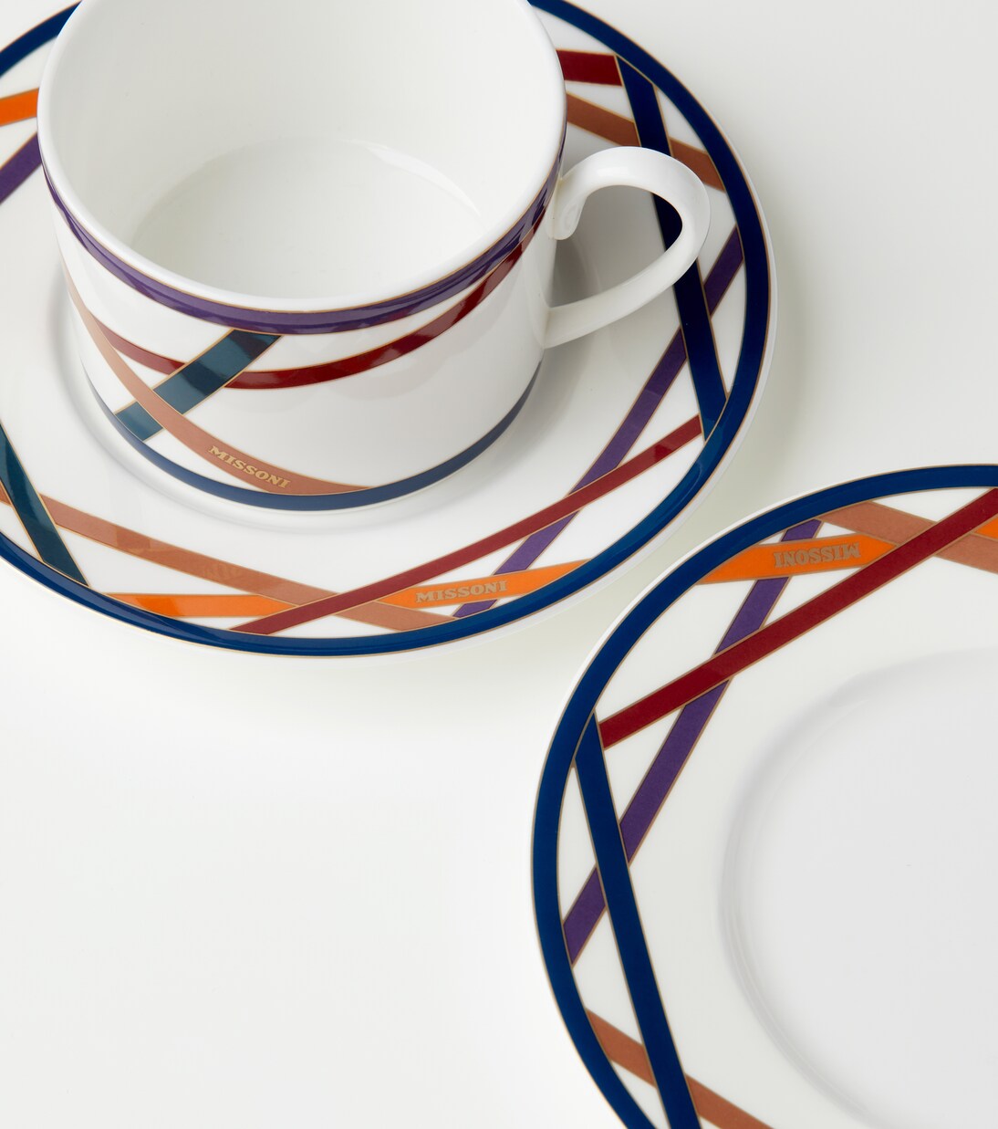 Nastri set of 6 teacups and saucers | Missoni