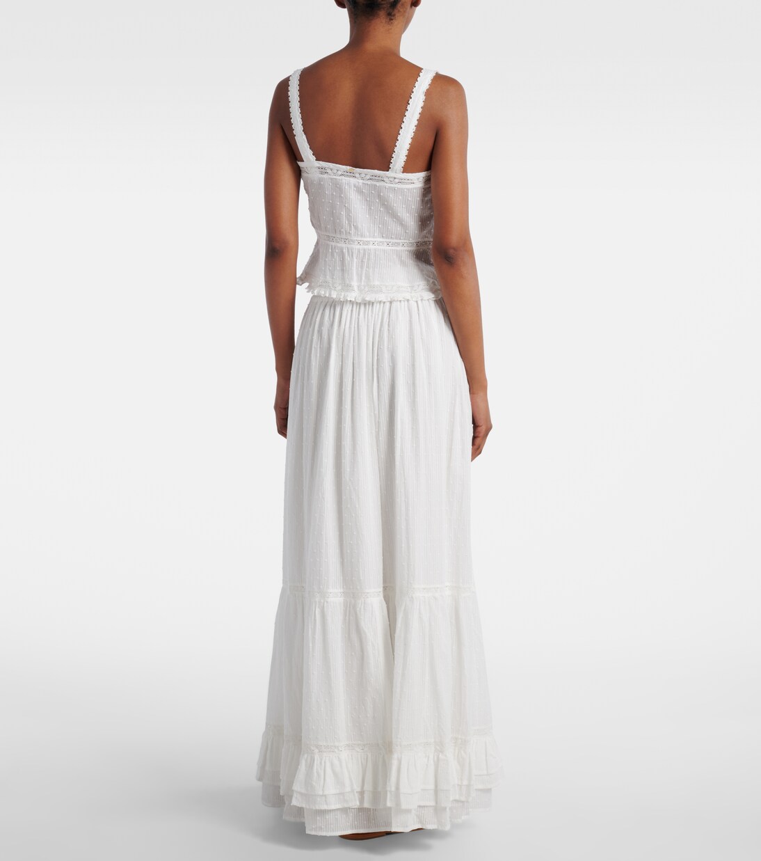 Blouse raccourci Top Berry en coton | Poupette St Barth