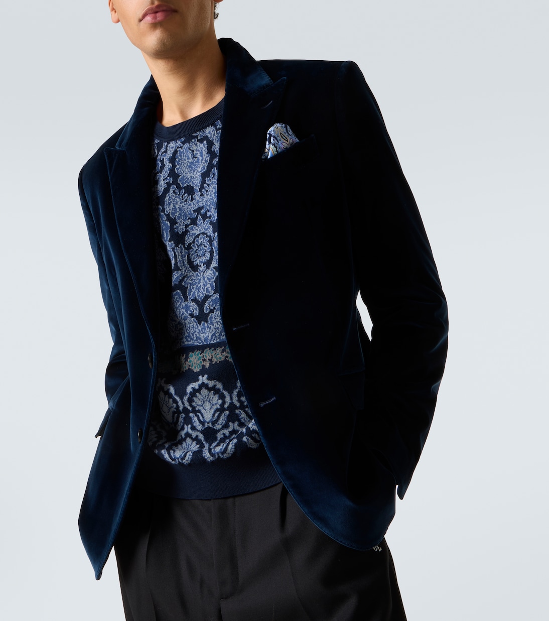 Blazer de terciopelo de algodón | Etro