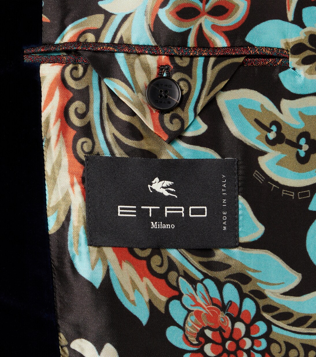 Blazer de terciopelo de algodón | Etro