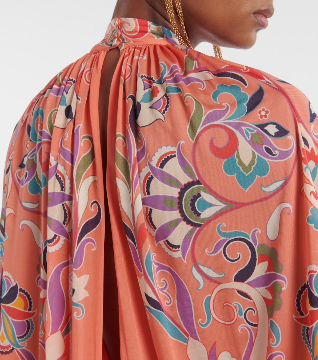 Vestido de fiesta con capa y paisley | Etro