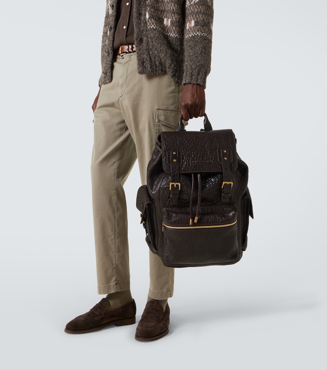 Leather backpack | Brunello Cucinelli