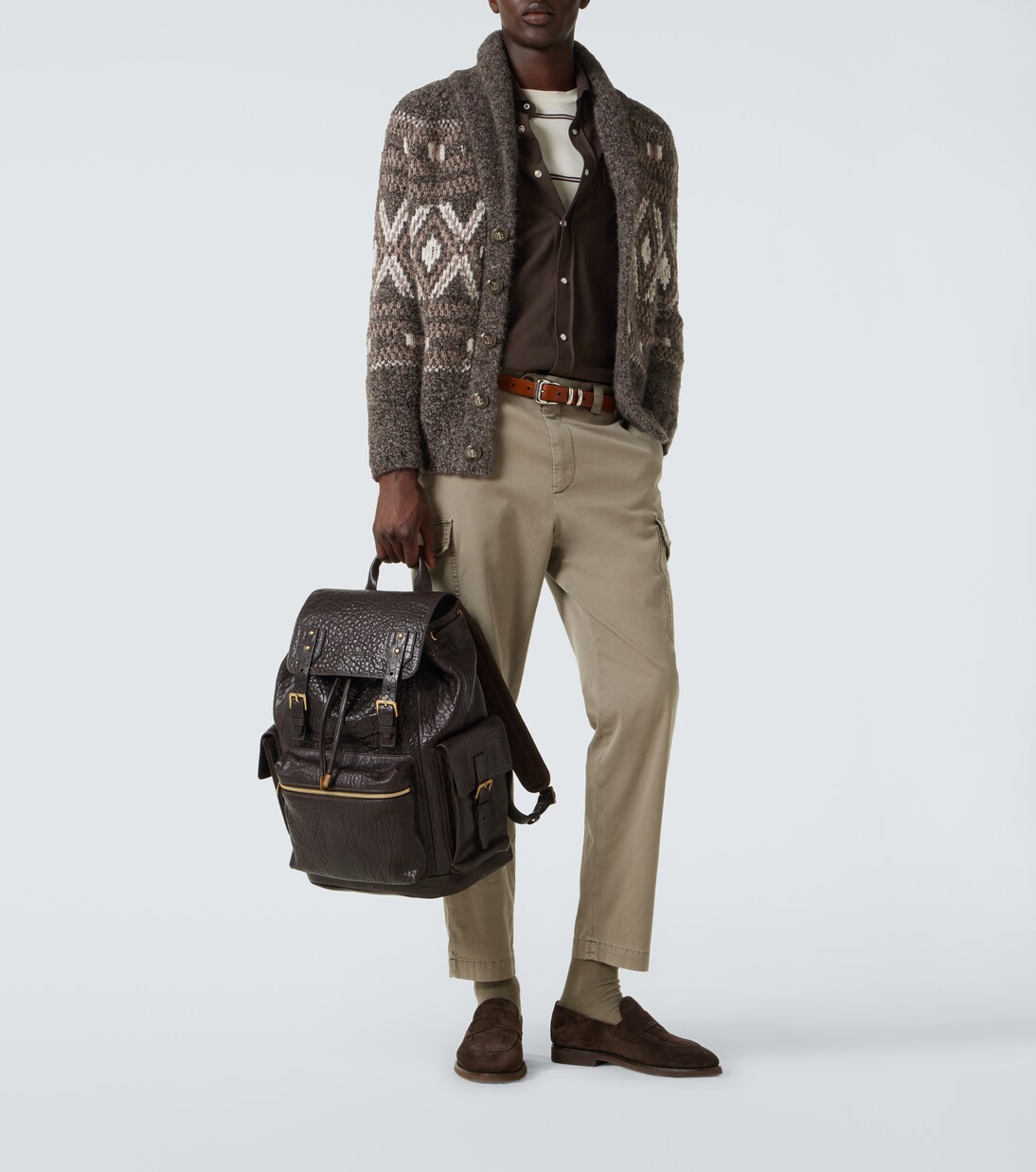 Leather backpack | Brunello Cucinelli