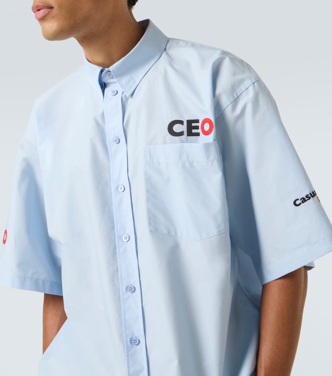 Oversized cotton poplin shirt | Balenciaga