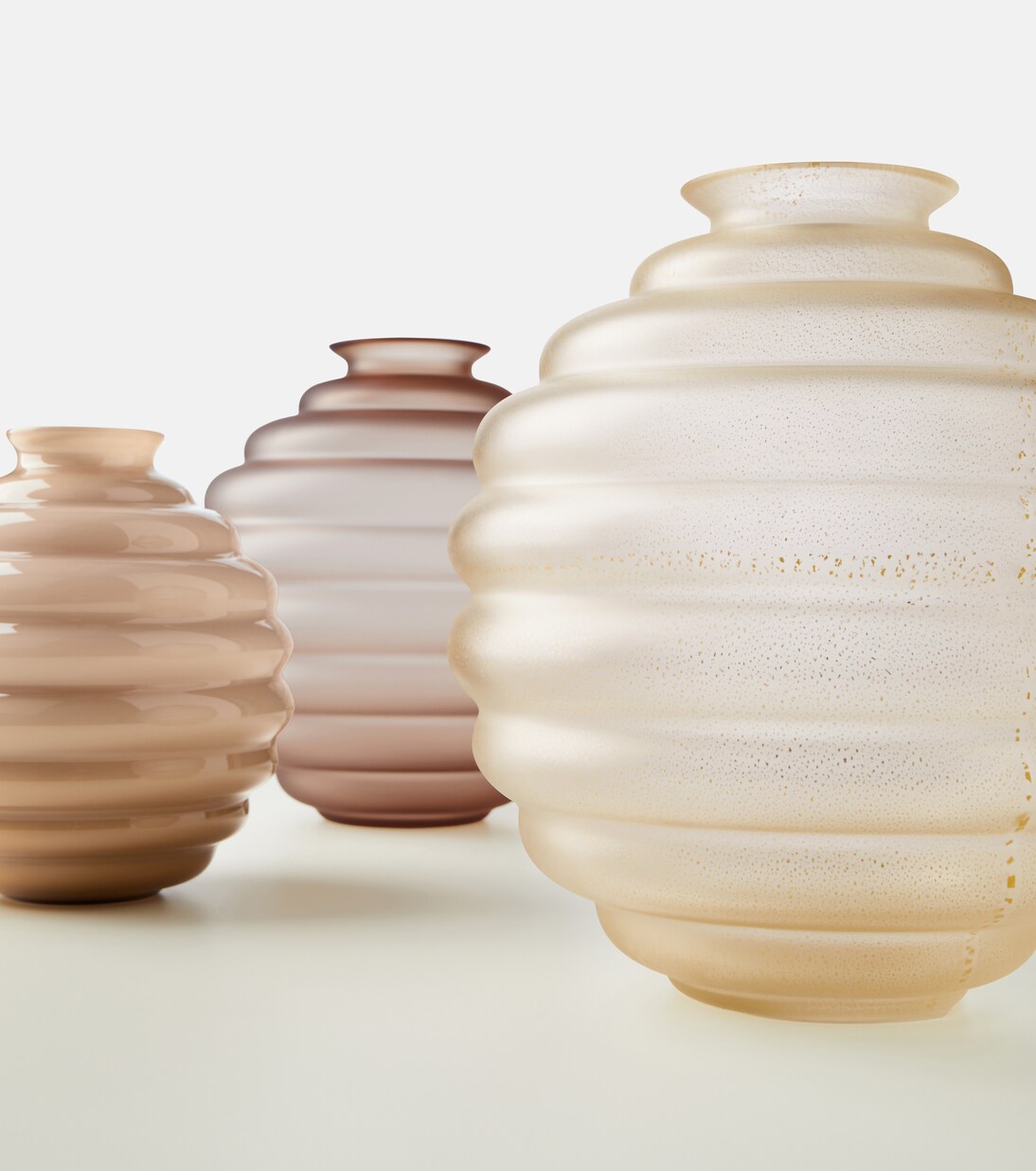 Frozen Murano glass vase by Napoleone Martinuzzi | Venini