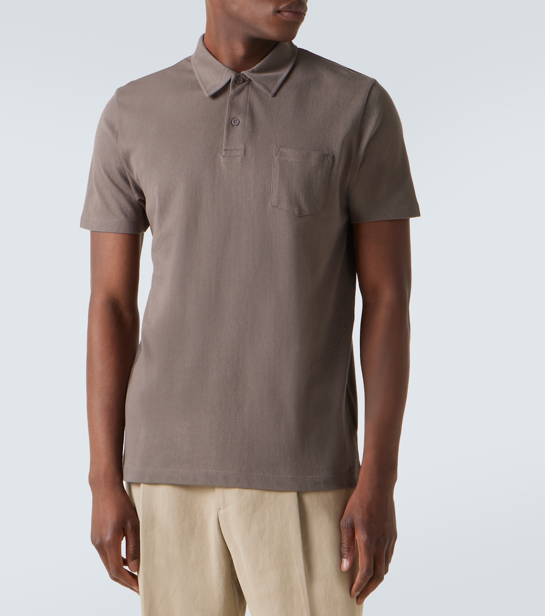 Riviera cotton polo shirt | Sunspel