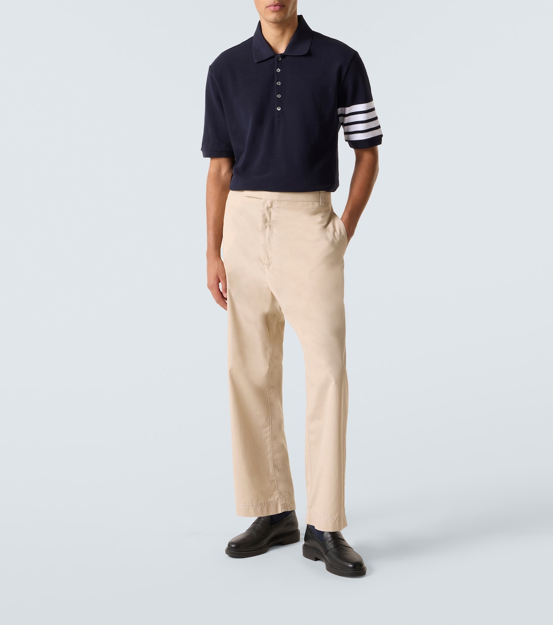4-Bar cotton polo shirt | Thom Browne