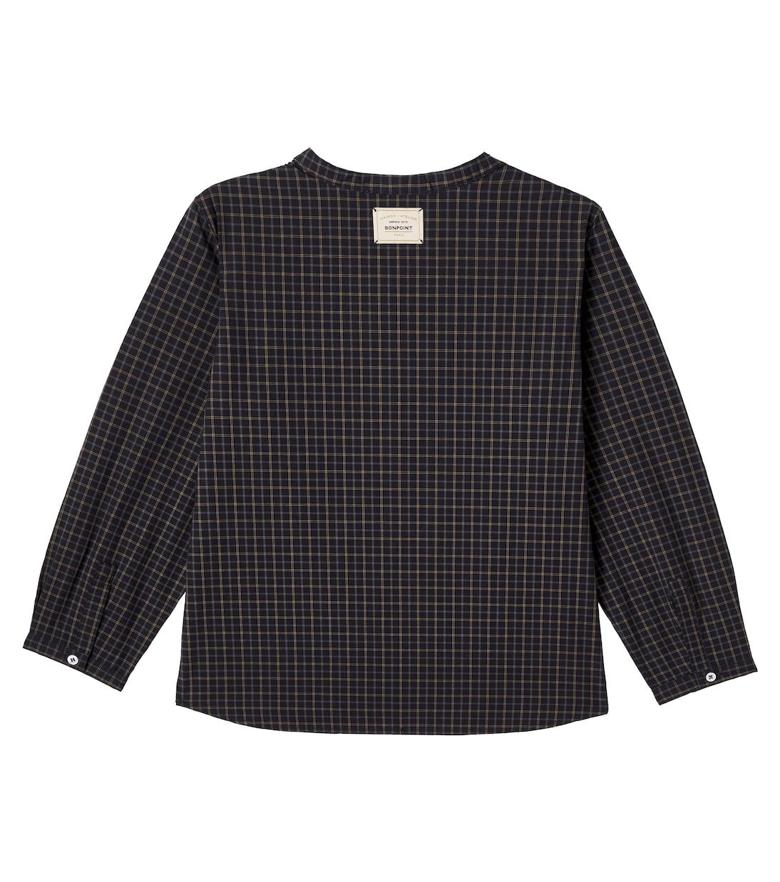 Artiste checked cotton poplin shirt | Bonpoint