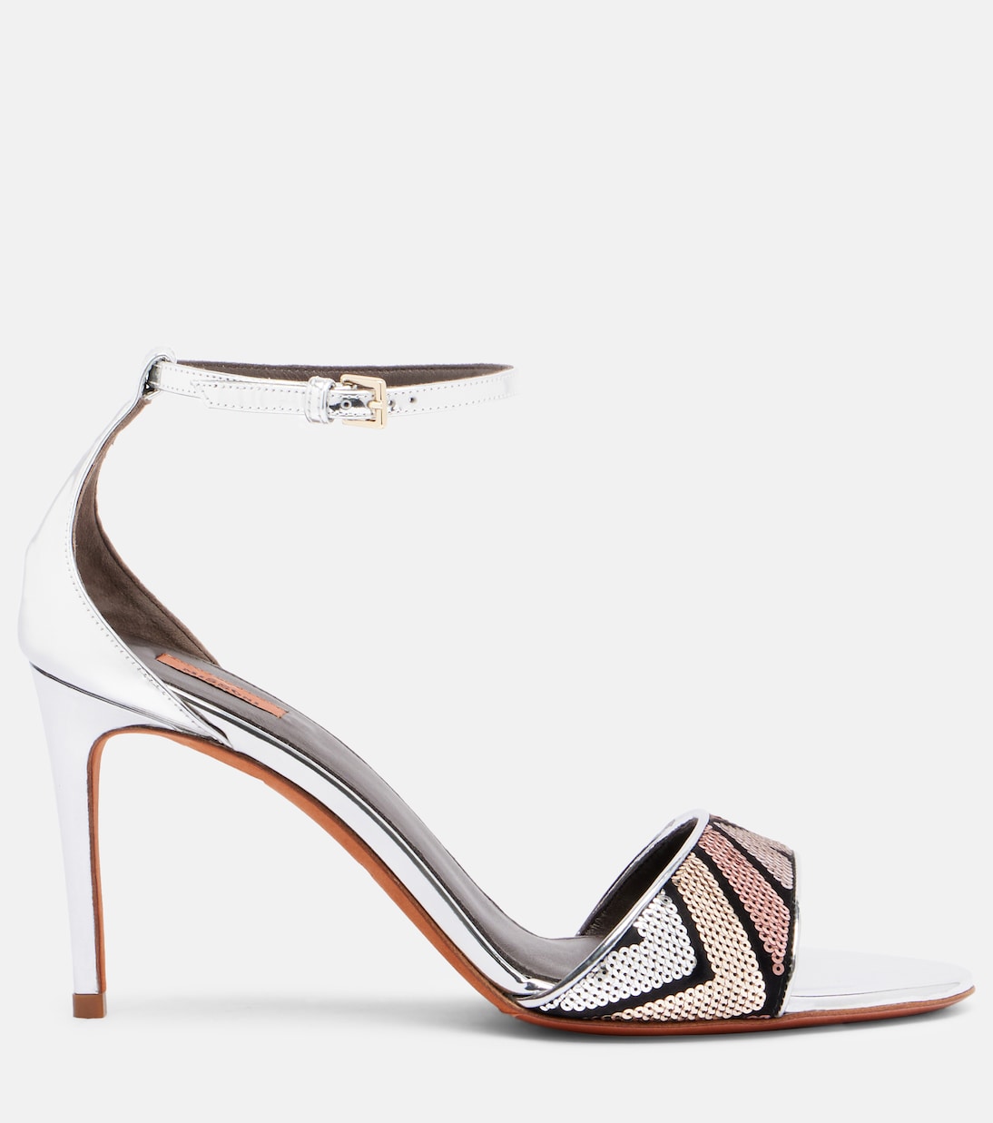 Belle sequined metallic leather sandals | Missoni