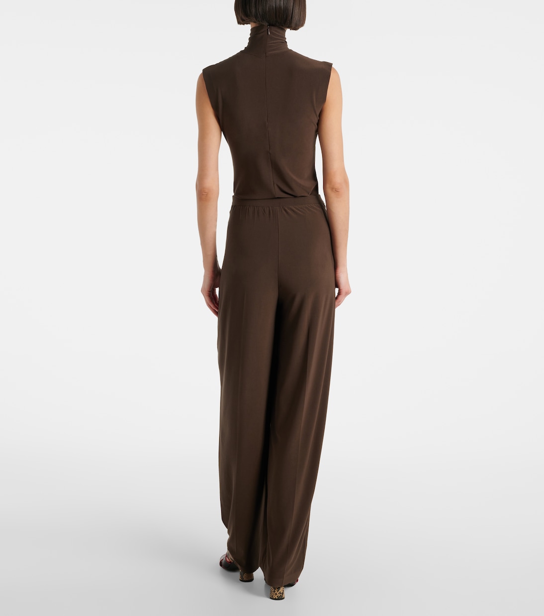 Pantalon ample à taille haute | Norma Kamali