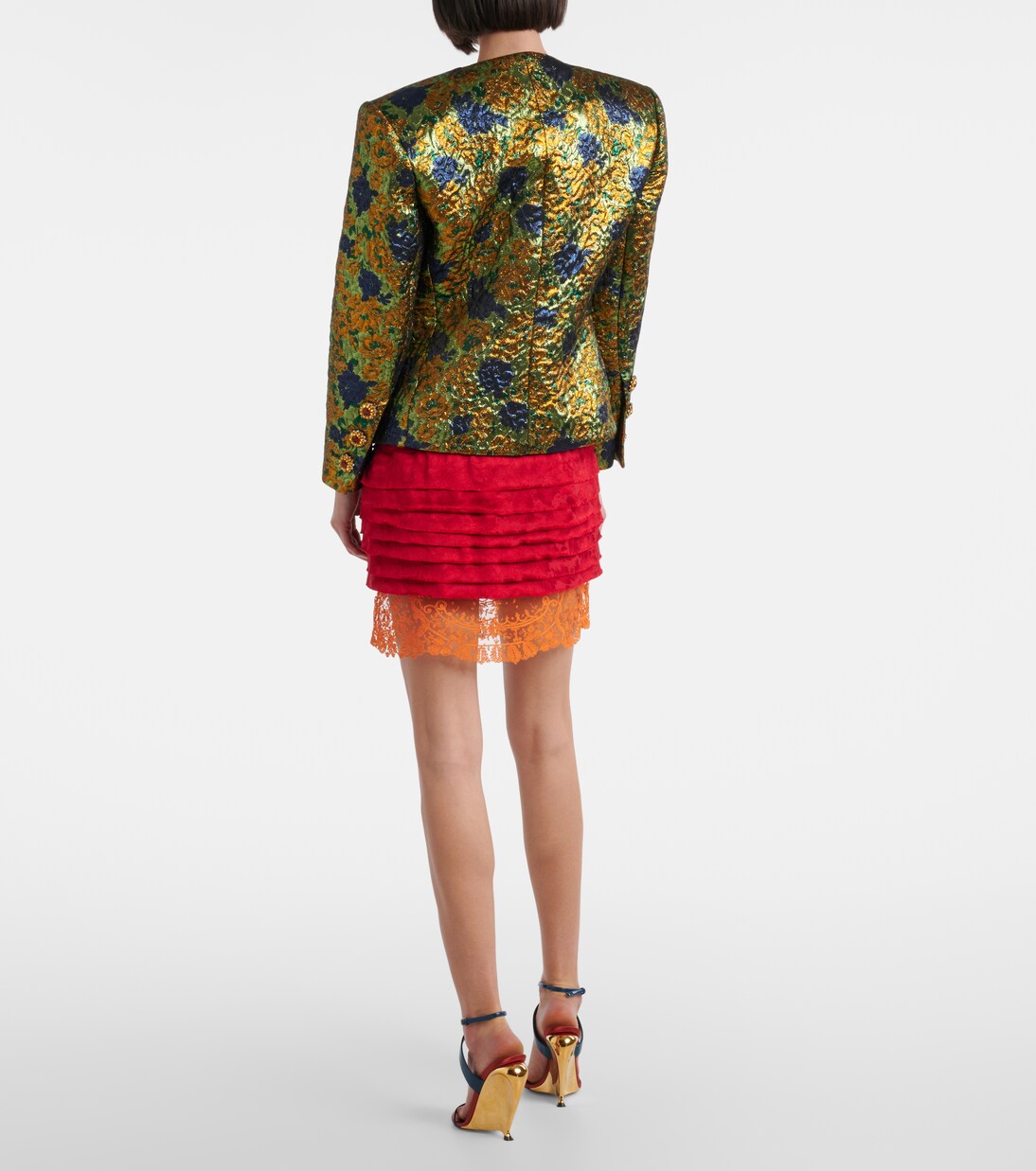 Floral jacquard jacket | Saint Laurent