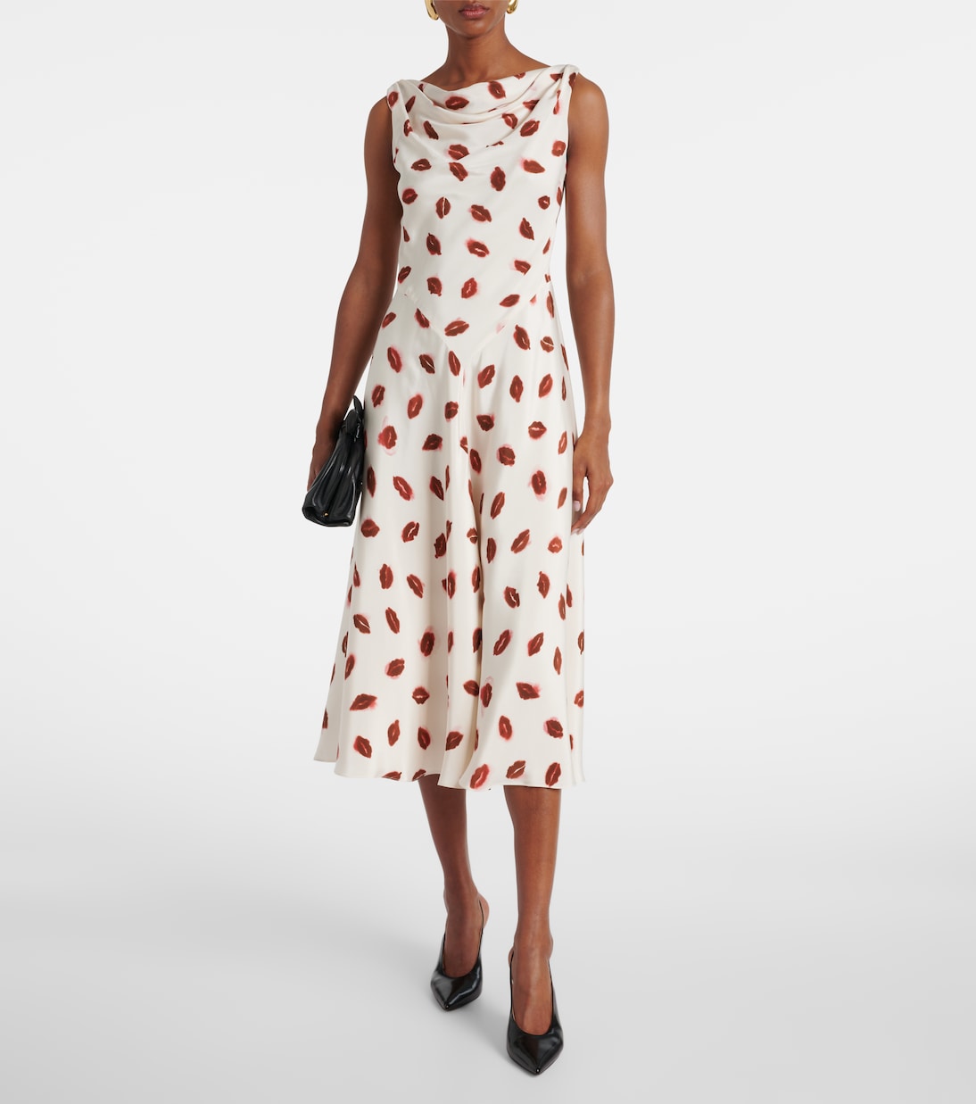 Bedrucktes Midikleid Drina aus Seide | Altuzarra