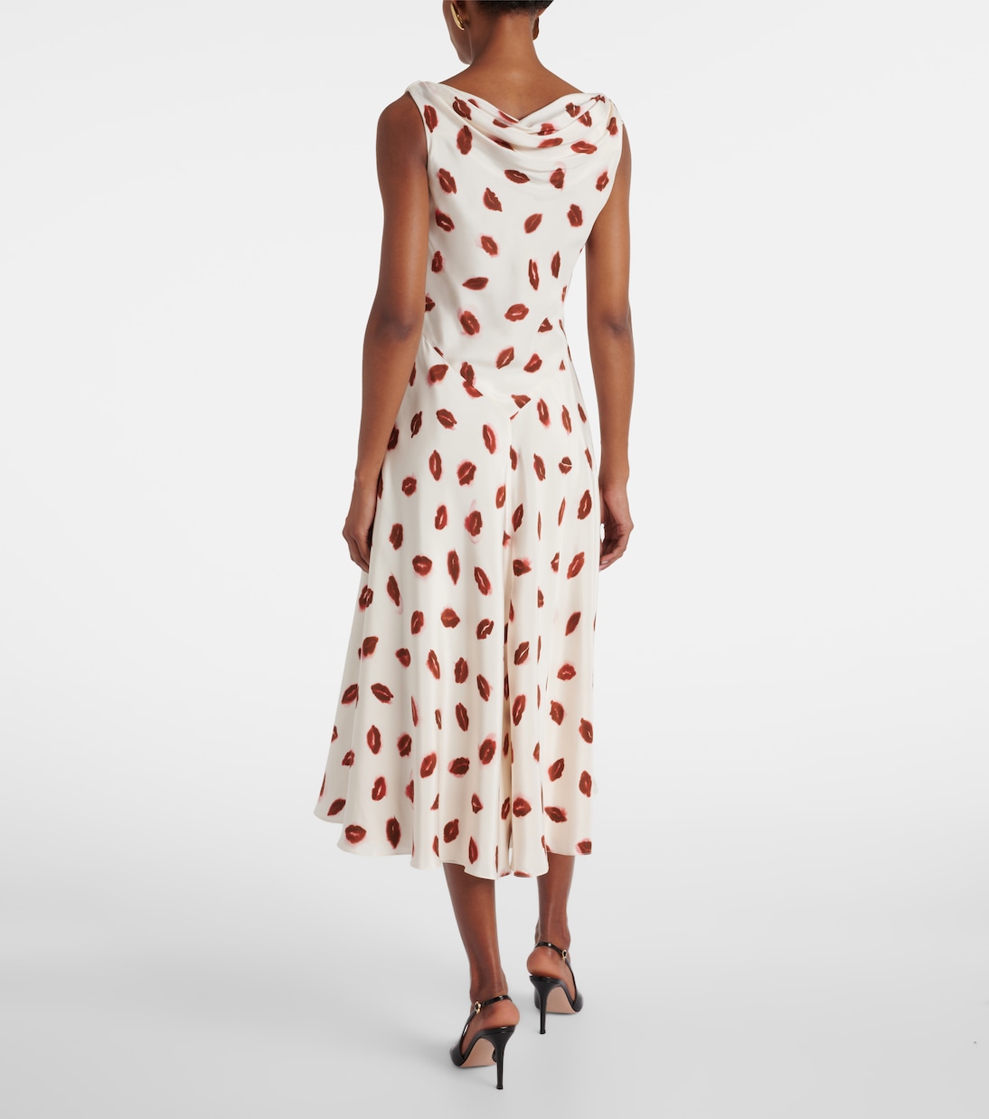 Bedrucktes Midikleid Drina aus Seide | Altuzarra