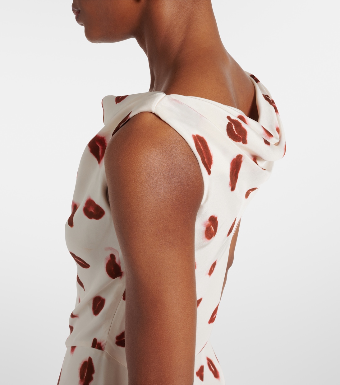 Bedrucktes Midikleid Drina aus Seide | Altuzarra