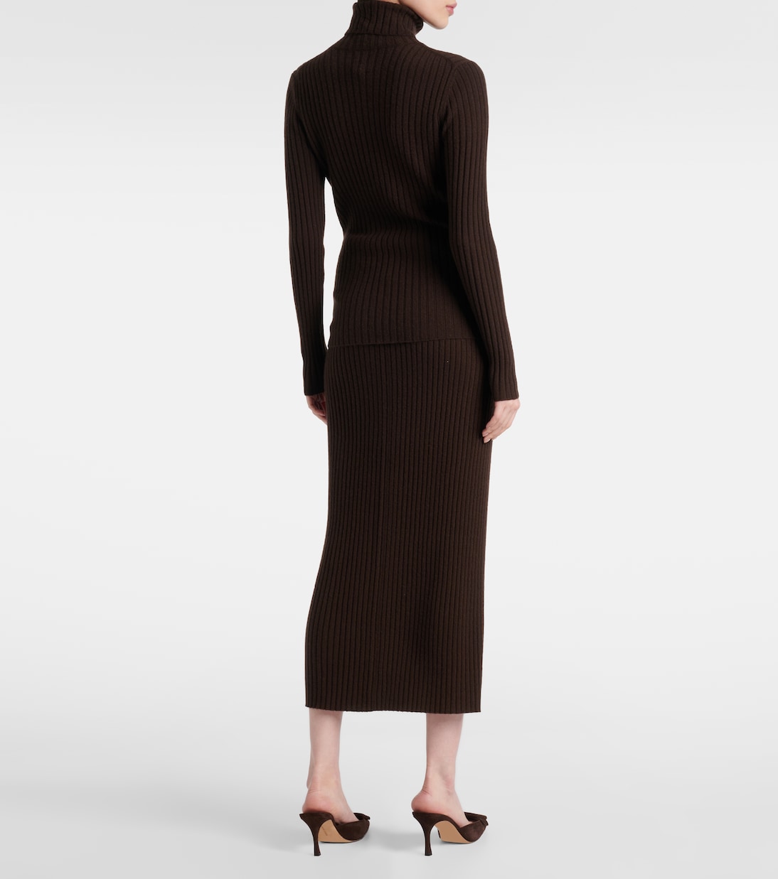 리브 니트 캐시미어 터틀넥 | Jardin des Orangers