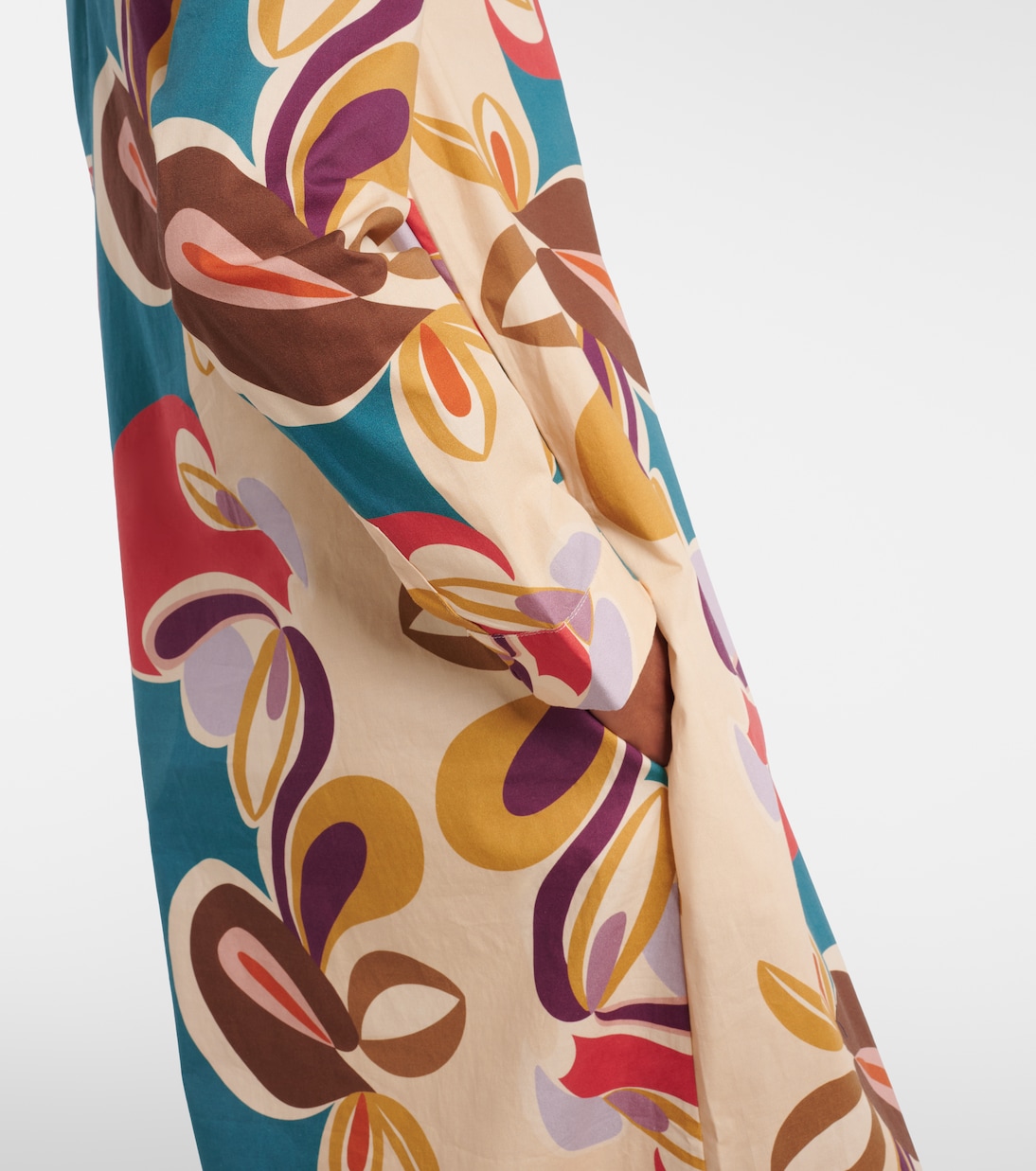 Printed cotton-blend kaftan | Adriana Degreas