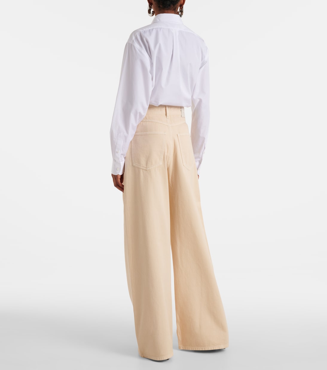 High-Rise Wide-Leg Jeans Siamese | Sportmax