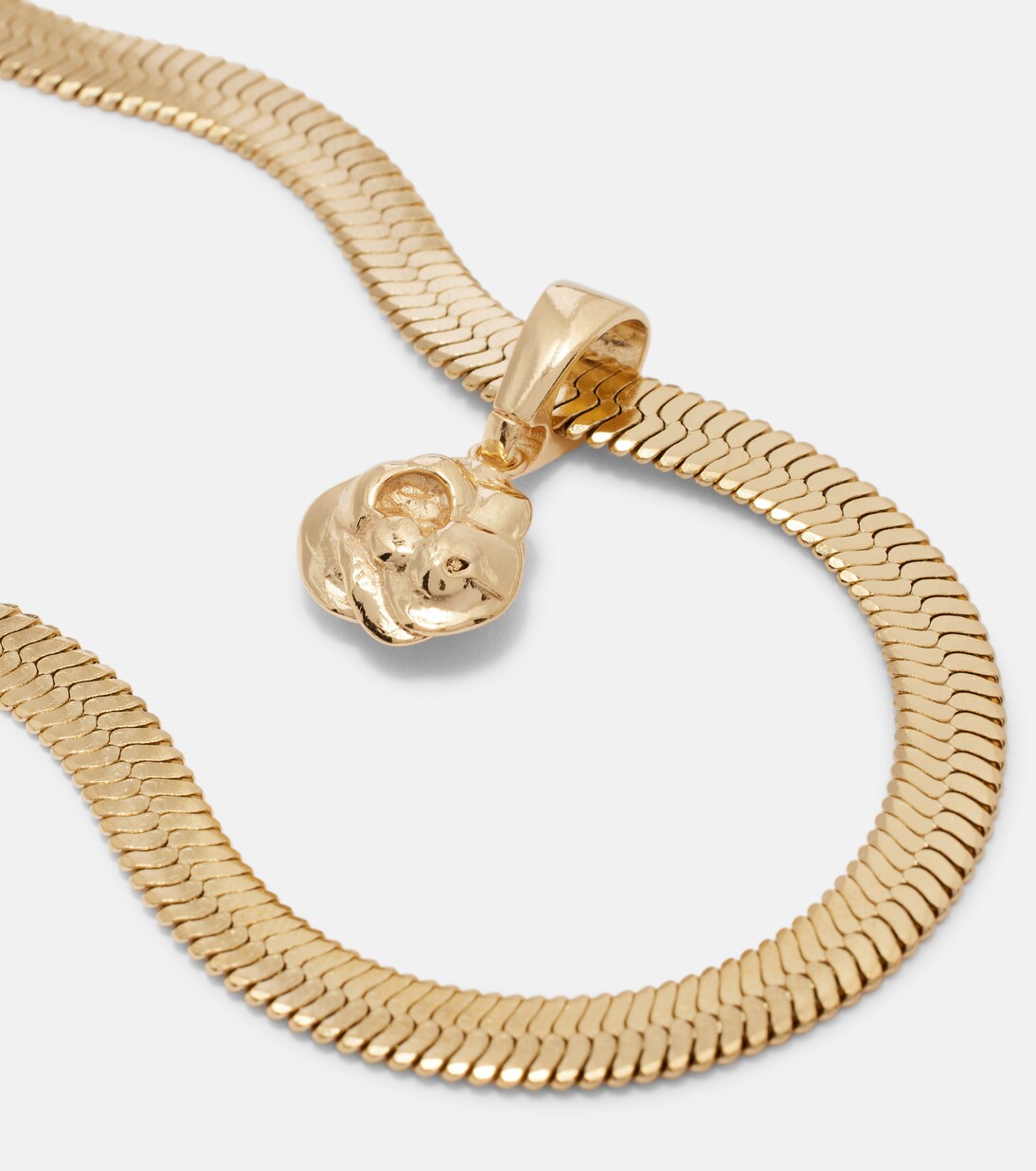 Gold-plated chain necklace | Magda Butrym