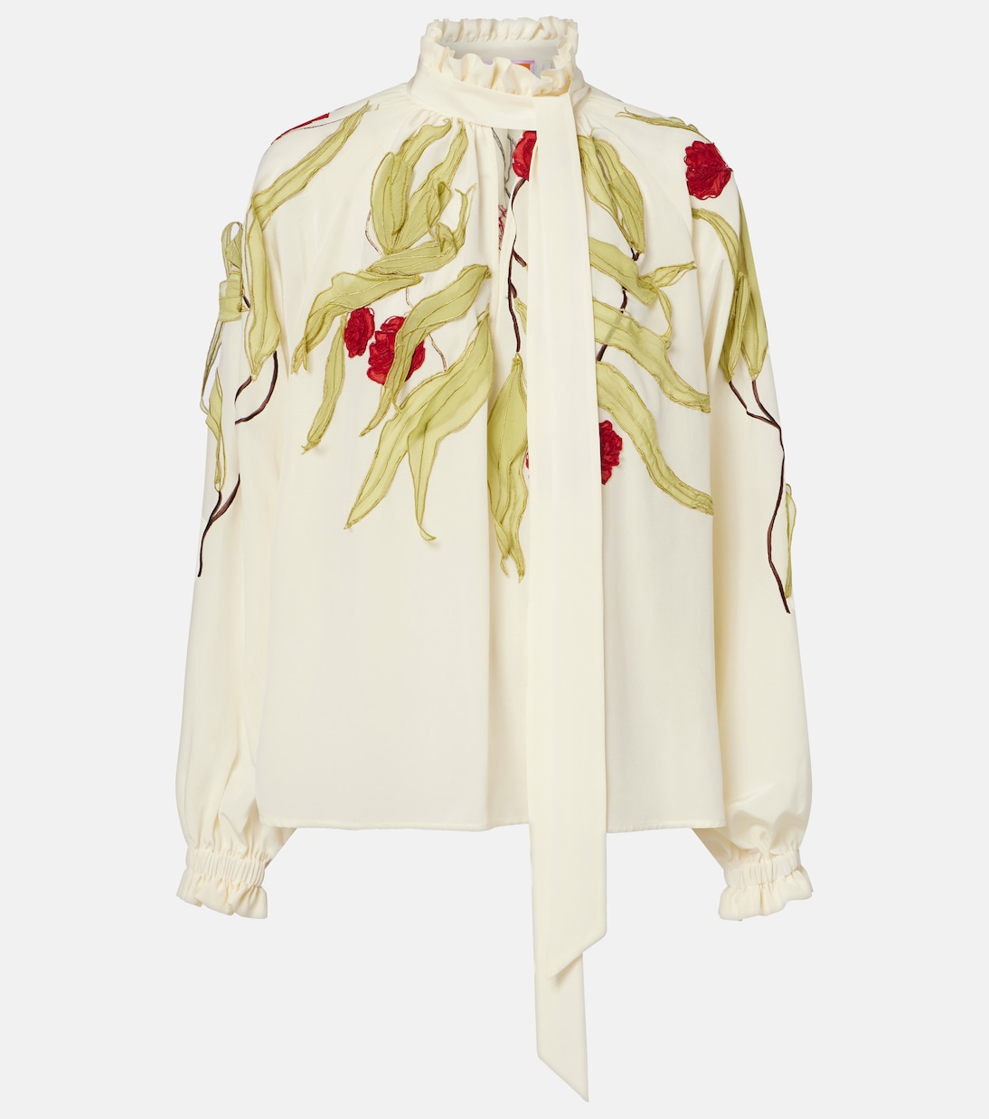 Schluppenbluse Cerere aus Seide | La DoubleJ