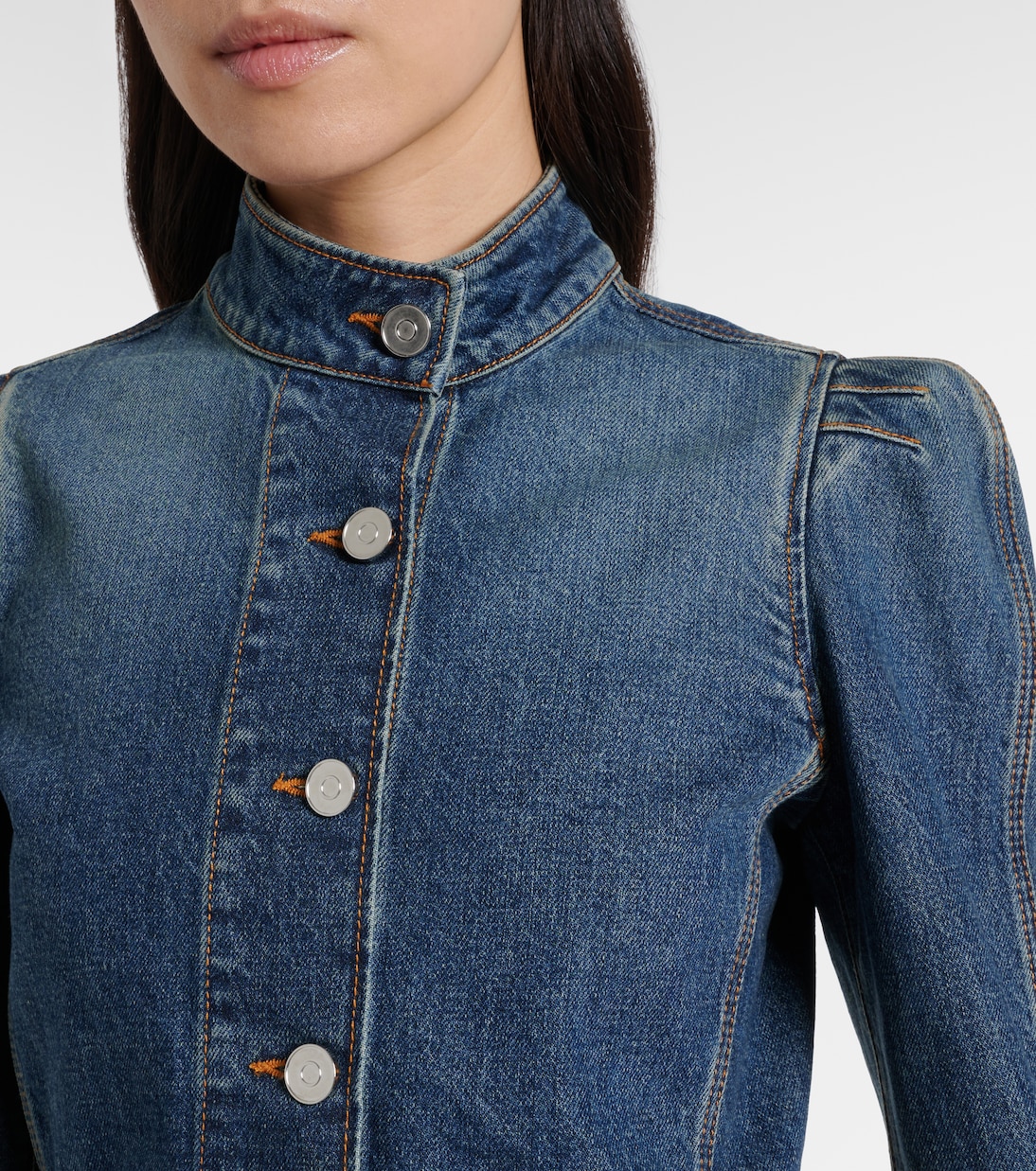 Cropped denim jacket | Alaïa