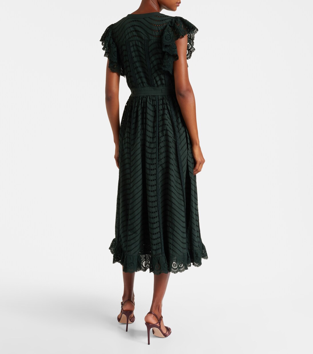 Olga broderie anglaise cotton midi dress | Ulla Johnson