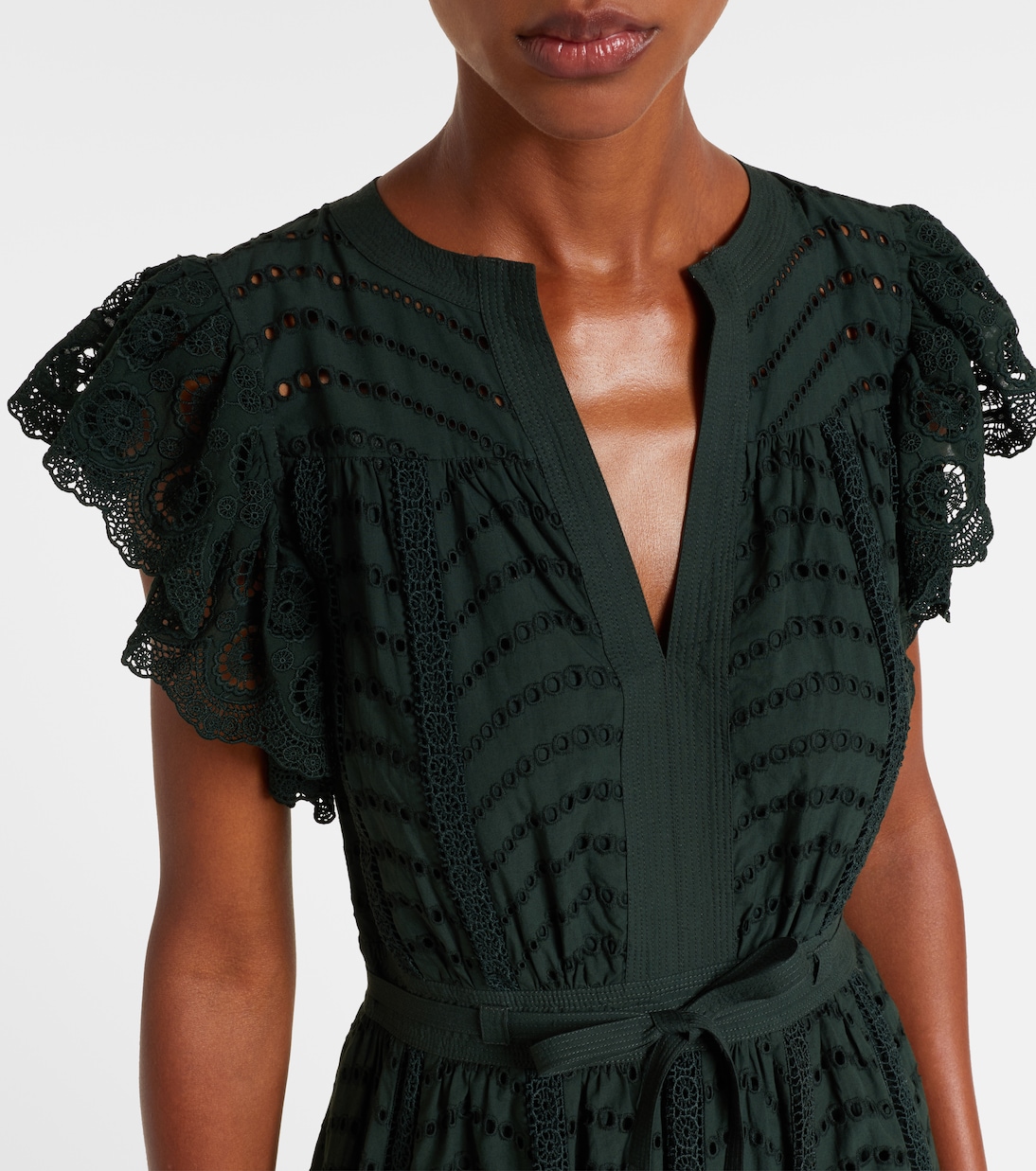 Olga broderie anglaise cotton midi dress | Ulla Johnson