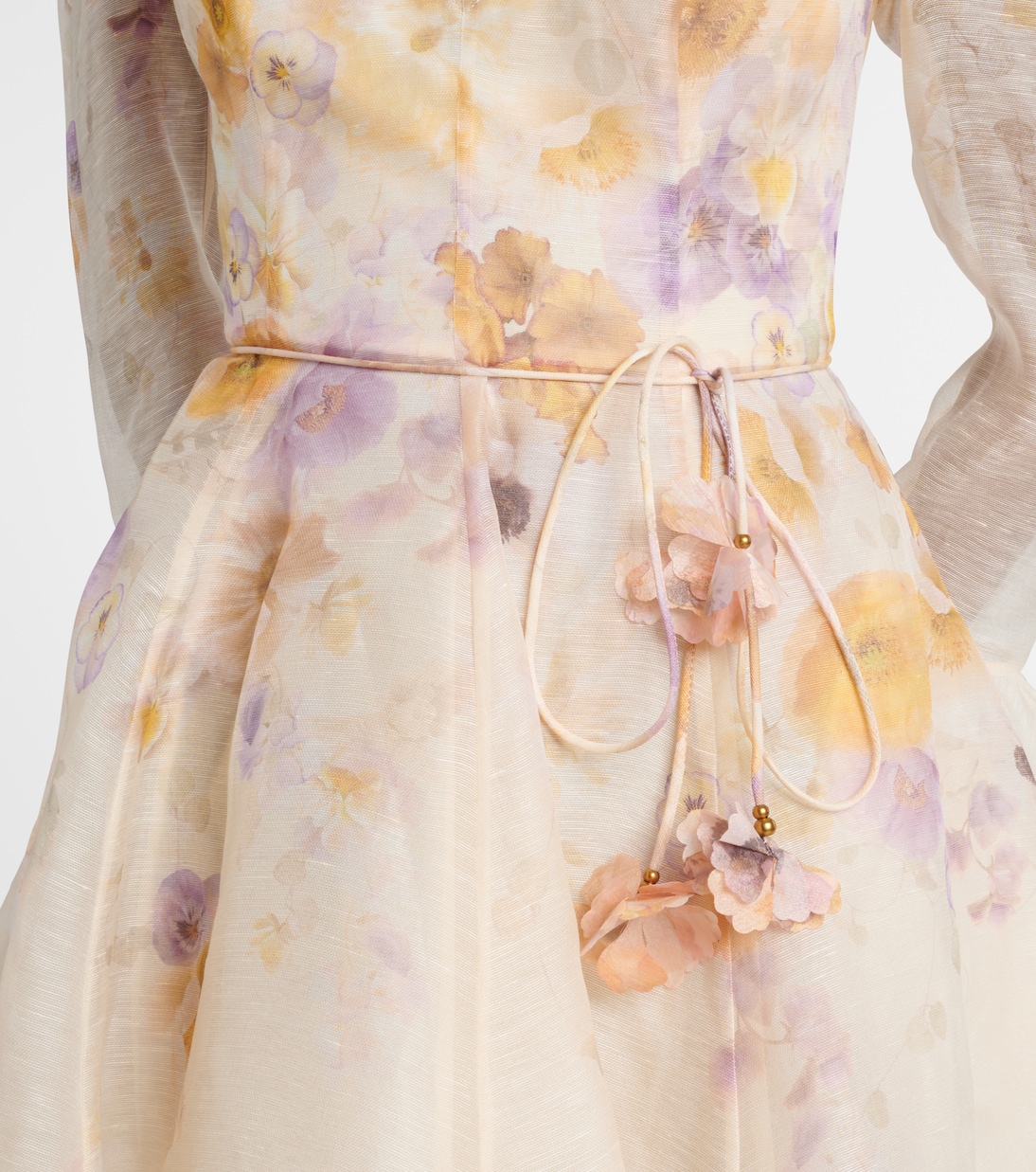 Memento linen and silk minidress | Zimmermann