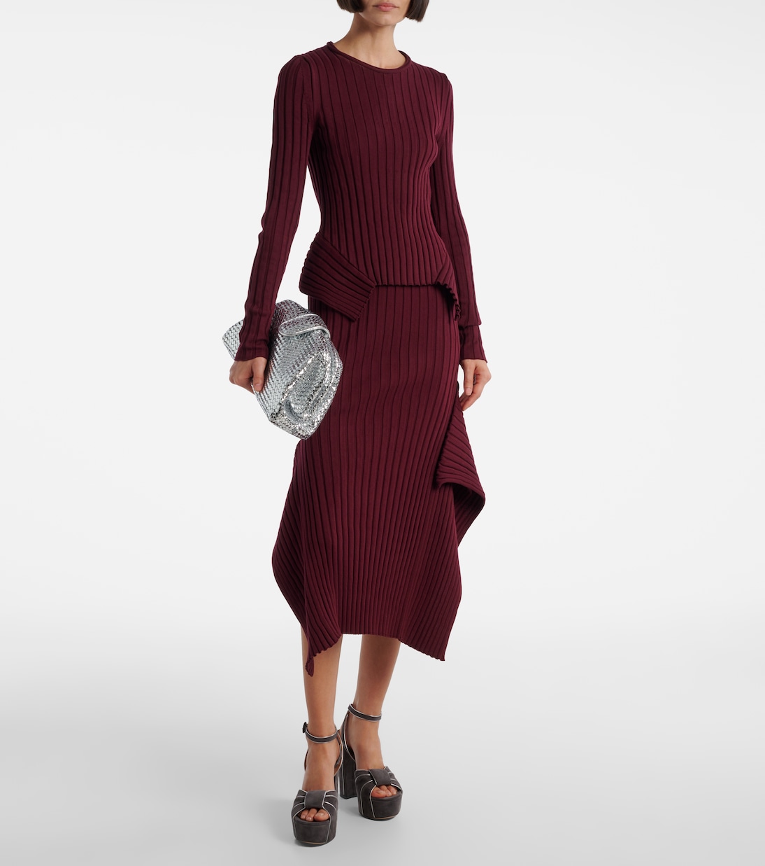 Plateausandalen 125 aus Veloursleder | Gianvito Rossi