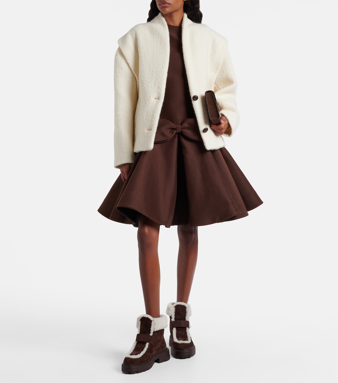 Stivaletti Shea in suede e shearling | Jimmy Choo