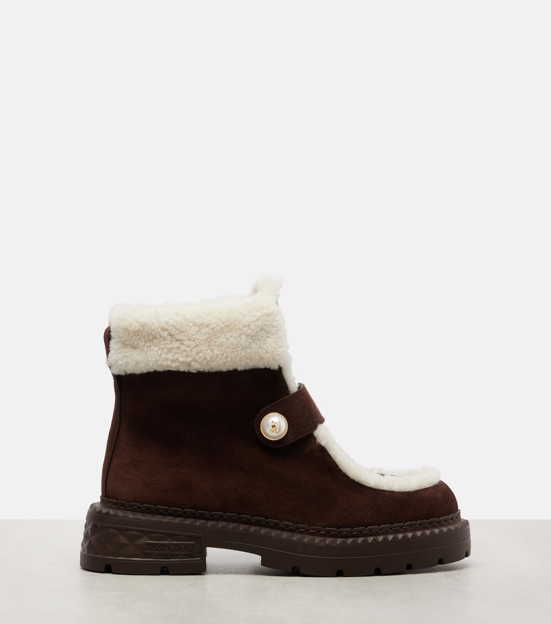Stivaletti Shea in suede e shearling | Jimmy Choo
