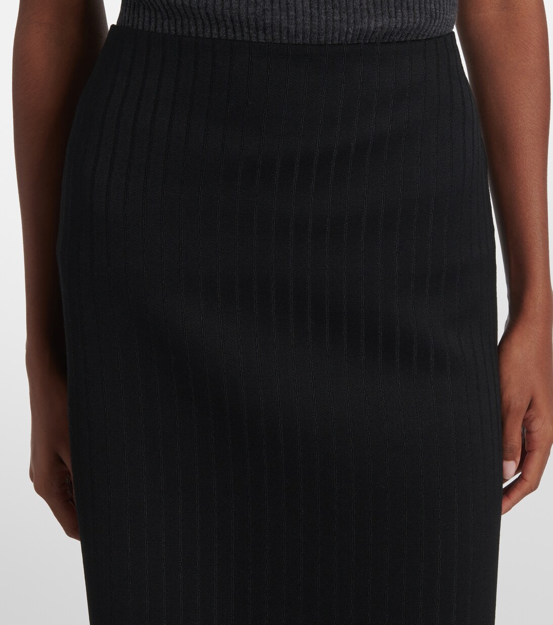 Ribbed-knit wool miniskirt  | Calvin Klein Collection